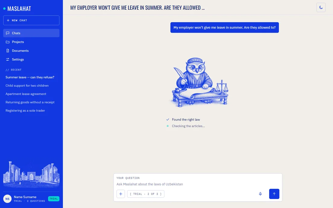 Maslahat chat: Finding articles